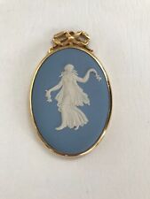 WEDGWOOD FLORAL GIRL CAMEO IN