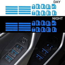 Car Sticker Door Window Switch Luminous Decal Sticker Night Safety Accessories