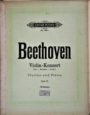 Beethoven violin concerto Op.61 violin and piano reduction parts.