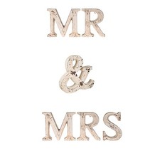 LARGE Cement Mr & Mrs Letters