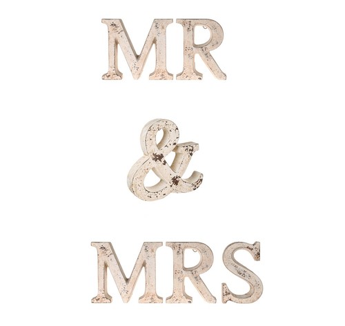 Large cement mrs letters - large,