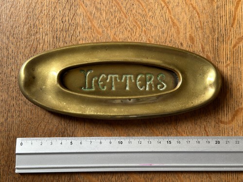 Antique victorian brass letter - antique,