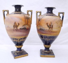 Noritake pair of Desert Scene