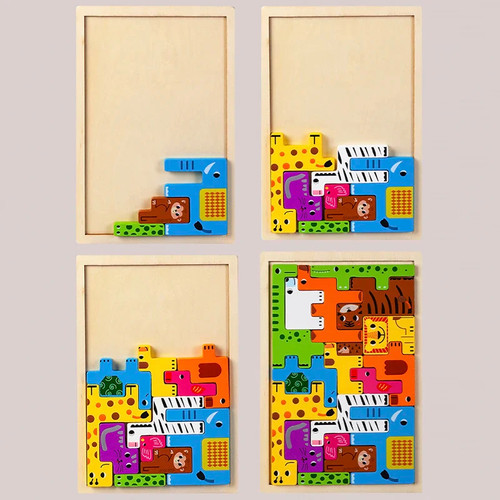 Coogam wooden puzzle brain - 3d,