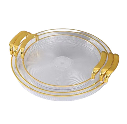 Round serving tray - tray, set
