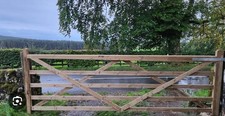 12ft timber field gate 5-bar