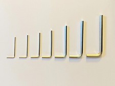 Hex Allen Key Metric 1.5/2/2.5/3/4mm Wrench Hexagonal Allan Alan L-Key Nickel