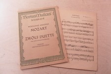 Old Notes W. A. Mozart Twelve