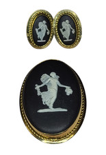 Vtg wedgwood black jasperware - vtg,