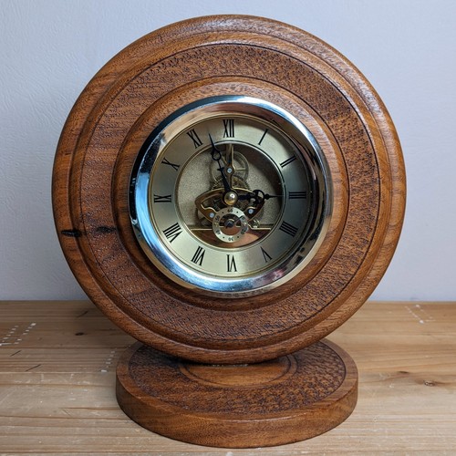 Skeleton clock wooden frame - skeleton,