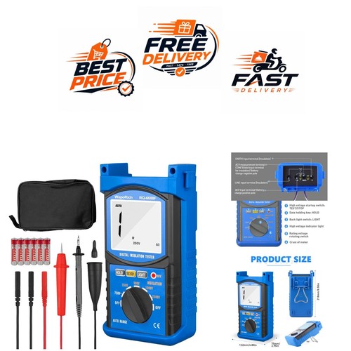 Digital megohmmeter insulation - megohmmeter,