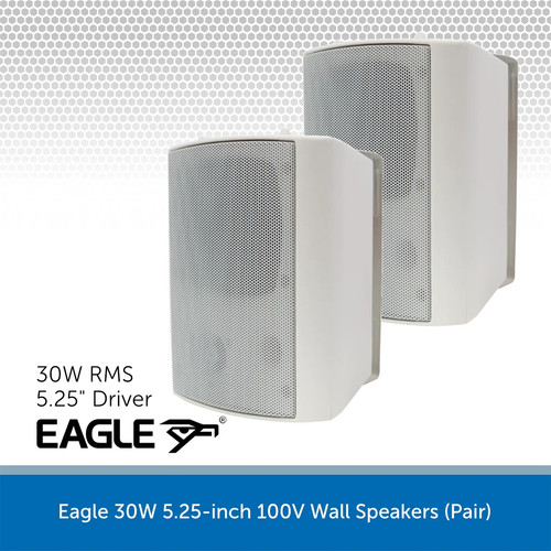 30w wall mount speakers - wall,