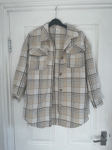 Shein girls check - girls, shacket