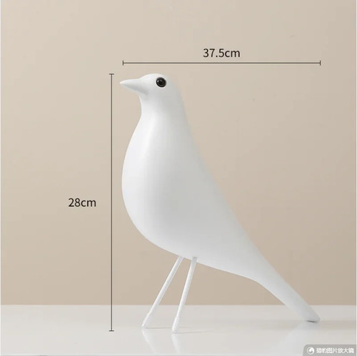 Resin bird ornament home - bird,