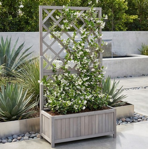 Grey wooden garden - wooden,