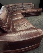 Leather Corner Curve Sofa