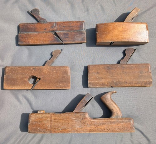 Vintage antique wooden - 5x,