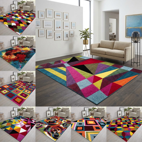 Multi colour large area rugs - colour,