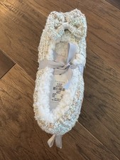 Cream Gold Slippers Small 5/6