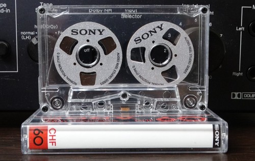 Audio cassette sony silver - audio,