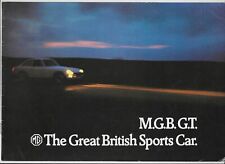 1972 MG MGB GT car brochure