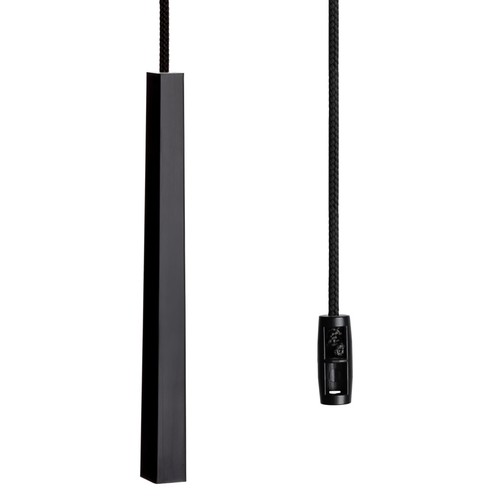 Black bathroom light pull cord - black,