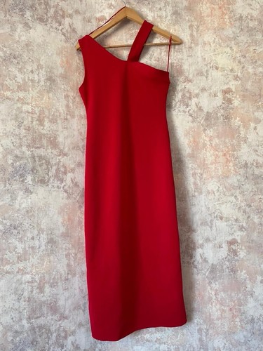Zara red asymmetric - red,