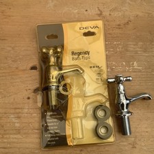 Bath Taps Pair chrome  WRAS Approved Deva Regency 