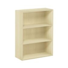 Furinno PASIR Book Shelf, 3-Tier Bookshelf, Storage Shelves Bookcase, Maple