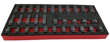 Britool Hallmark MSDPSET32 32 Pce 3/8" Dr. Std & Deep Impact Socket Set 7 - 22mm