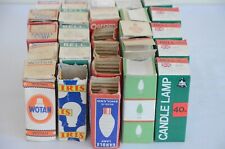 Various coloured candle bulbs small size with small BC cap x 26 240V