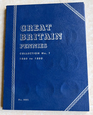 Whitman 1860 to 1880 Pennies Folder with 19 Coins