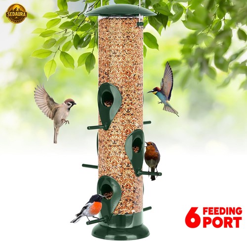 Bird feeder metal tube hanging - bird,
