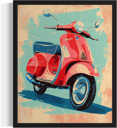 Moped pop art - moped,