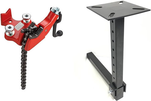 Screw bench chain vise and - vise,