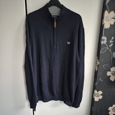 Crew Clothing Mens Jumper Cotton mix Logo Large XXXL