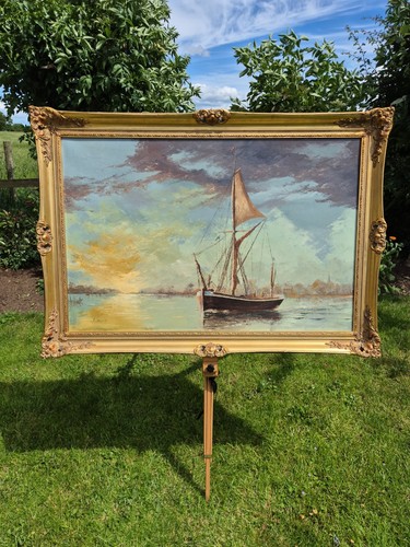 Antique oil painting - antique, signed