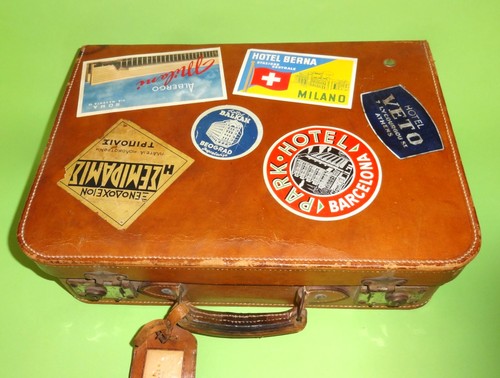 Vintage travel suitcase - vintage,