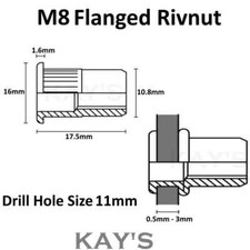 ALUMINIUM RIVNUTS THREADED