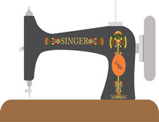 Singer 66 "Lotus" sewing