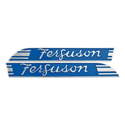 Blue chrome side emblem - blue,