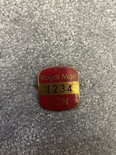 Vintage Royal Mail Post STN 1234 Postman's Enamel Cap Badge