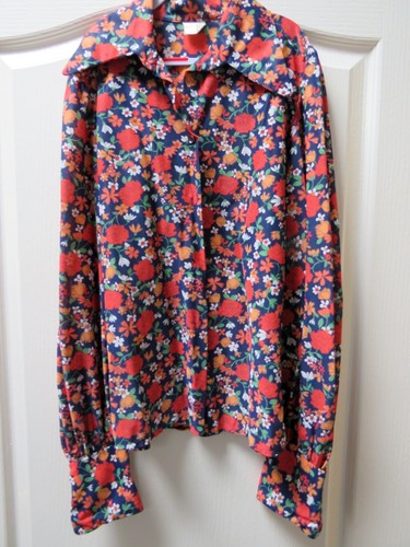 Vintage blouse size - blouse, blue