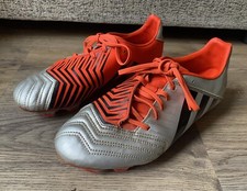 Adidas Incurza Rugby FG Boots- UK Size 7- Studs- Orange & Silver- ART B40605
