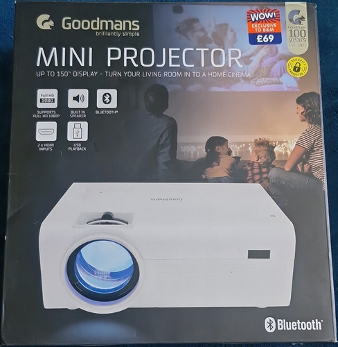Goodmans mini projector - goodmans,