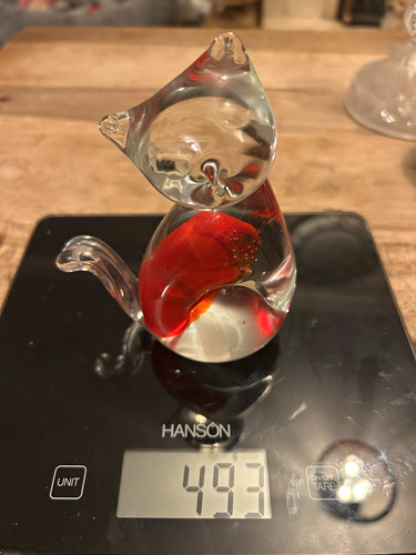 Vintage hand blown art glass - hand,