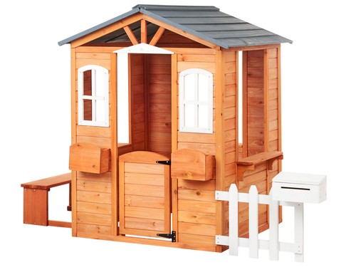 Wooden garden playhouse light - wooden,