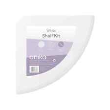 White Floating Corner Shelf