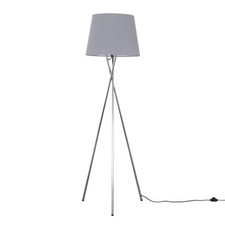 Modern chrome tripod floor - modern,