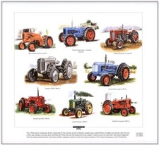 TRACTORS 1950's  FINE ART